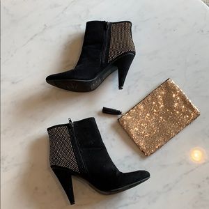 Studded Suede Booties